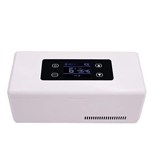 WSMYGS Insulin-Kühlbox, tragbarer kleiner Kühlschrank – Insulin-Gefrierschrank, 2–8 °C Aufbewahrungsbox, HD-LED-Display, Insulinkühler von WSMYGS