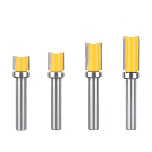 WSOOX WSOOX 4 Stück Bündigfräser 8mm Schaft Bündigfräser mit mit anlaufring oben Oberfräser Nutfräser Schneidwerkzeug für Holz Bündigfräser-Set WSOOX WSOOX 4 Stück Bündigfräser 8mm Schaft Bündigfräser mit mit anlaufring oben Oberfräser Nutfräser Schneidwerkzeug für Holz Bündigfräser-Set von WSOOX