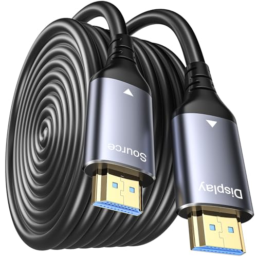 WTPGTI 8K HDMI Glasfaserkabel 15M, HDMI 2.1 Kabel 48Gbps Ultra High Speed,In Wall CL3 Rated,AOC 8K@60Hz,4K@120Hz/144Hz Dynamic HDR eARC Dolby HDCP2.2 Kompatibel mit PS5,Xbox SeriesX,PC,TV WTPGTI 8K HDMI Glasfaserkabel 15M, HDMI 2.1 Kabel 48Gbps Ultra High Speed,In Wall CL3 Rated,AOC 8K@60Hz,4K@120Hz/144Hz Dynamic HDR eARC Dolby HDCP2.2 Kompatibel mit PS5,Xbox SeriesX,PC,TV von WTPGTI
