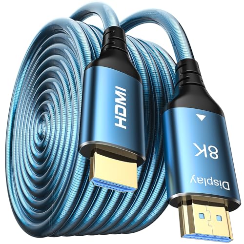 WTPGTI 8K HDMI Glasfaserkabel 3m, Stahlpanzerung Optisch HDMI 2.1 Kabel Ultra High Speed, 8K UHD, Druckfest und Maustestbeständig für HDTV/Projektor/Heimkino/TV-Box/Gaming-Box/PS5 WTPGTI 8K HDMI Glasfaserkabel 3m, Stahlpanzerung Optisch HDMI 2.1 Kabel Ultra High Speed, 8K UHD, Druckfest und Maustestbeständig für HDTV/Projektor/Heimkino/TV-Box/Gaming-Box/PS5 von WTPGTI