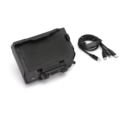 Motorrad Telefon Halterung Für C400GT R1150RT S1000XR S1000RR F900R F900XR R18 K1600GT Motorrad Drahtlose Lade GPS Telefon Halter Navigation Halterung Fahrrad Handyhalterung(Wireless- Black Line) von WTXXGQ