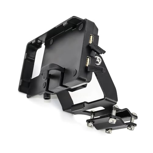 WTXXGQ Motorrad Telefon Halterung Für Afrika Für Twin Für CRF1000L 2018 2019 Motorrad Vorne Telefon Ständer Halter Telefon GPS Navigaton Platte Halterung Fahrrad Handyhalterung(USB Charging A) von WTXXGQ