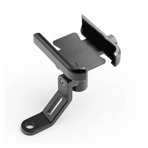 WTXXGQ Motorrad Telefon Halterung Für Aprilia Für RSV4 Für RSV1000/R Für Caponord 1200 Für Dorsoduro 750 Motorrad Lenker Handy Halter Halterung Fahrrad Handyhalterung(Mirror Type Black) von WTXXGQ
