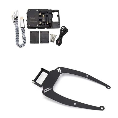 WTXXGQ Motorrad Telefon Halterung Für NMAX 155 Für NMAX 125 2015 2016 2017 2018 2019 2020 Motorrad Navigation Halterung Halter GPS Telefon Stehen Fahrrad Handyhalterung(B - 12MM Set) von WTXXGQ