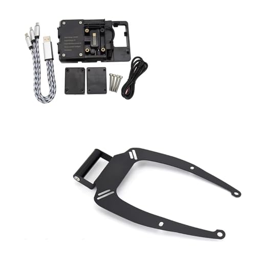 WTXXGQ Motorrad Telefon Halterung Für NMAX 155 Für NMAX 125 2015 2016 2017 2018 2019 2020 Motorrad Navigation Halterung Halter GPS Telefon Stehen Fahrrad Handyhalterung(B - 22MM Set) von WTXXGQ