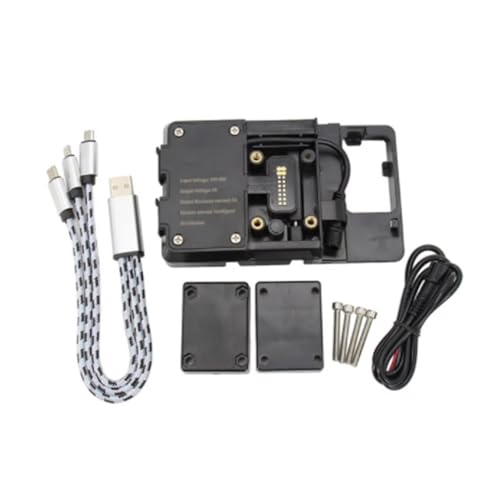 WTXXGQ Motorrad Telefon Halterung Für R 1200 RT R1200RT Unten 2009 Motorrad Navigation Halterung GPS Navigator USB Lade Telefon Halter Fahrrad Handyhalterung(Phone Bracket) von WTXXGQ