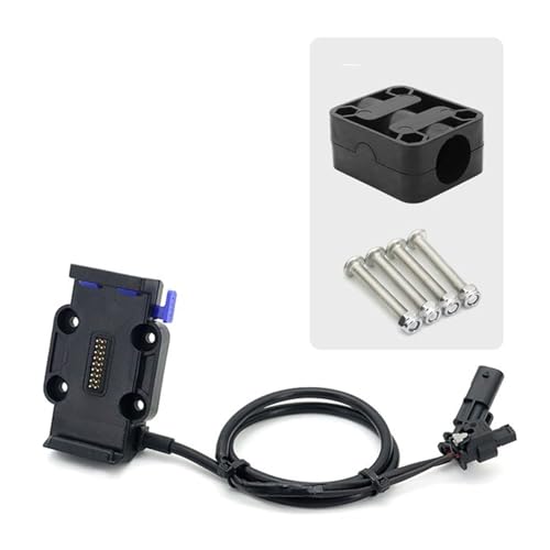 WTXXGQ Motorrad Telefon Halterung Für R1200GS R1250GS Für ADV S1000XR F750GS F850GS F900R R1300GS Drahtlose Ladegerät Telefon Navigation Halterung Fahrrad Handyhalterung(Blue - 22mm) von WTXXGQ