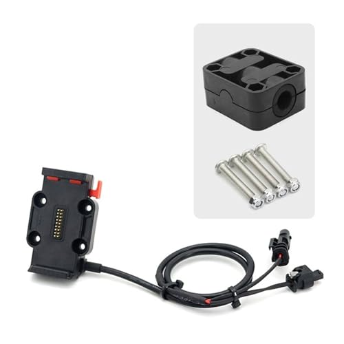 WTXXGQ Motorrad Telefon Halterung Für R1200GS R1250GS Für ADV S1000XR F750GS F850GS F900R R1300GS Drahtlose Ladegerät Telefon Navigation Halterung Fahrrad Handyhalterung(Red - 12mm) von WTXXGQ