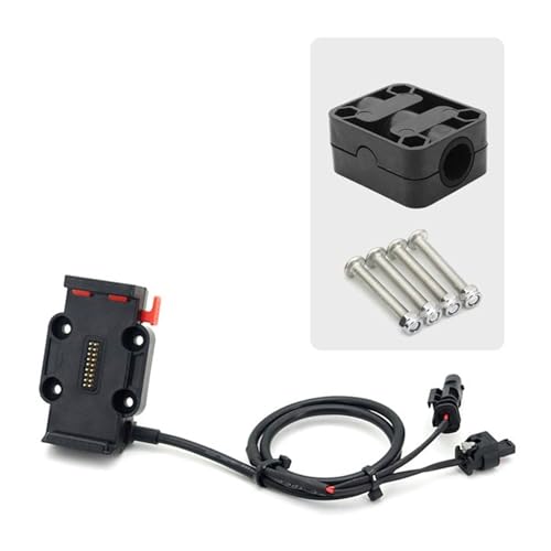 WTXXGQ Motorrad Telefon Halterung Für R1200GS R1250GS Für ADV S1000XR F750GS F850GS F900R R1300GS Drahtlose Ladegerät Telefon Navigation Halterung Fahrrad Handyhalterung(Red - 16mm) von WTXXGQ