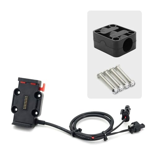 WTXXGQ Motorrad Telefon Halterung Für R1200GS R1250GS Für ADV S1000XR F750GS F850GS F900R R1300GS Drahtlose Ladegerät Telefon Navigation Halterung Fahrrad Handyhalterung(Red - 22mm) von WTXXGQ