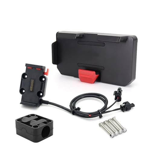 WTXXGQ Motorrad Telefon Halterung Für R1200GS R1250GS Für ADV S1000XR F750GS F850GS F900R R1300GS Drahtlose Ladegerät Telefon Navigation Halterung Fahrrad Handyhalterung(Set - 22mm) von WTXXGQ