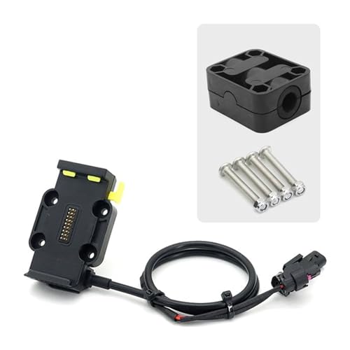 WTXXGQ Motorrad Telefon Halterung Für R1200GS R1250GS Für ADV S1000XR F750GS F850GS F900R R1300GS Drahtlose Ladegerät Telefon Navigation Halterung Fahrrad Handyhalterung(Yellow - 12mm) von WTXXGQ