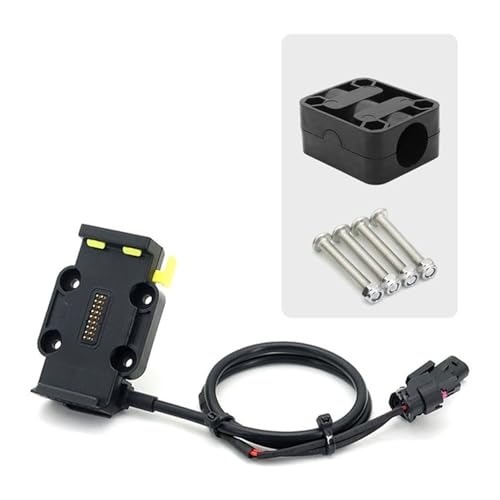 WTXXGQ Motorrad Telefon Halterung Für R1200GS R1250GS Für ADV S1000XR F750GS F850GS F900R R1300GS Drahtlose Ladegerät Telefon Navigation Halterung Fahrrad Handyhalterung(Yellow - 22mm) von WTXXGQ