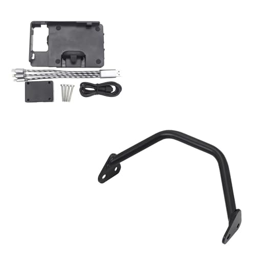 WTXXGQ Motorrad Telefon Halterung Für S1000XR 2015 2016 2017 2018 2019 Motorrad Ständer Halter Handy GPS Navigaton Halterung USB Fahrrad Handyhalterung(BC) von WTXXGQ