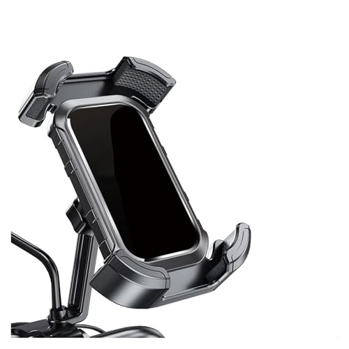 WTXXGQ Motorrad Telefon Halterung Für Suzuki Für GSX-S750 Für GSX-S1000 Für GSXS750 Für GSXS1000 Motorrad Lenker Handy Halter GPS Stand Halterung Fahrrad Handyhalterung(Mirror Holder-Black) von WTXXGQ