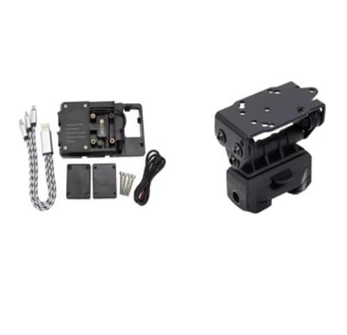 WTXXGQ Motorrad Telefon Halterung Für XT1200Z Für Super Für Tenere 1200 2017 2018 2019 2020 10/12mm Motorrad Navigation Halterung GPS Telefon USB Fahrrad Handyhalterung(AB) von WTXXGQ