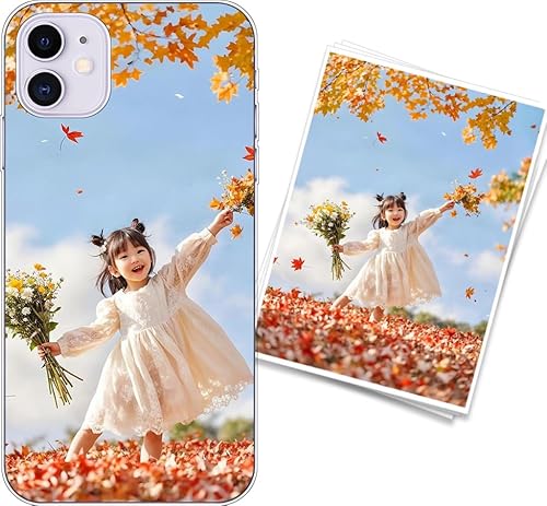 WUACYEAMING Personalisierte Handyhülle kompatibel mit iPhone 11 Transparentes Slim Case aus Silikon TPU zum Selbstgestalten mit Foto Text Militärischer Fallschutz WUACYEAMING Personalisierte Handyhülle kompatibel mit iPhone 11 Transparentes Slim Case aus Silikon TPU zum Selbstgestalten mit Foto Text Militärischer Fallschutz von WUACYEAMING