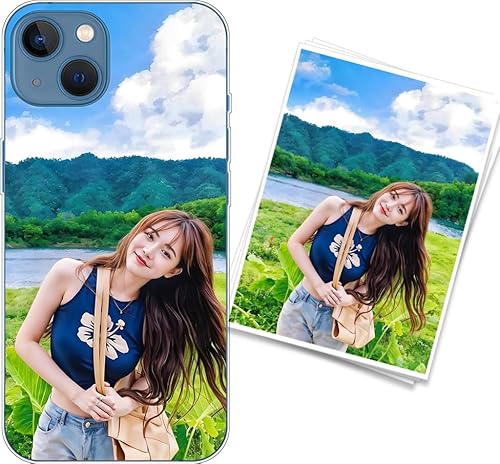 WUACYEAMING Personalisierte Handyhülle kompatibel mit iPhone 13 Transparentes Slim Case aus Silikon TPU zum Selbstgestalten mit Foto Text Militärischer Fallschutz WUACYEAMING Personalisierte Handyhülle kompatibel mit iPhone 13 Transparentes Slim Case aus Silikon TPU zum Selbstgestalten mit Foto Text Militärischer Fallschutz von WUACYEAMING