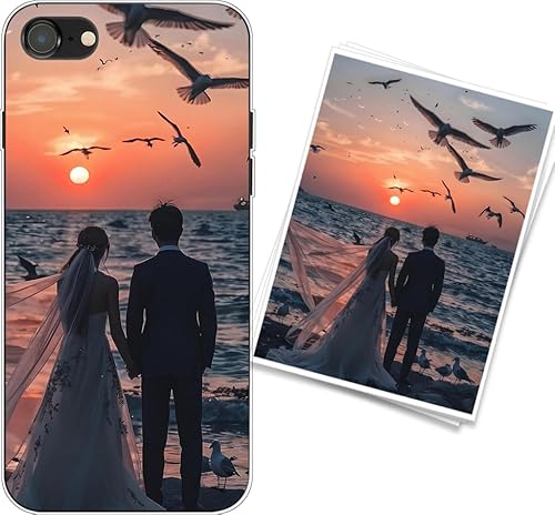 WUACYEAMING Personalisierte Handyhülle kompatibel mit iPhone SE 2020 Transparentes Slim Case aus Silikon TPU zum Selbstgestalten mit Foto Text Militärischer Fallschutz WUACYEAMING Personalisierte Handyhülle kompatibel mit iPhone SE 2020 Transparentes Slim Case aus Silikon TPU zum Selbstgestalten mit Foto Text Militärischer Fallschutz von WUACYEAMING