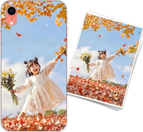 WUACYEAMING Personalisierte Handyhülle kompatibel mit iPhone XR Transparentes Slim Case aus Silikon TPU zum Selbstgestalten mit Foto Text Militärischer Fallschutz WUACYEAMING Personalisierte Handyhülle kompatibel mit iPhone XR Transparentes Slim Case aus Silikon TPU zum Selbstgestalten mit Foto Text Militärischer Fallschutz von WUACYEAMING