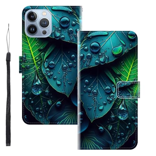 WUACYEAMING für iPhone 13 Pro Max Hülle Premium PU Leder Flip Klappbare Stoßfeste Magnetische Schutzhülle Tasche mit Kartenfach Geld Slot Ständer Blatt WUACYEAMING für iPhone 13 Pro Max Hülle Premium PU Leder Flip Klappbare Stoßfeste Magnetische Schutzhülle Tasche mit Kartenfach Geld Slot Ständer Blatt von WUACYEAMING