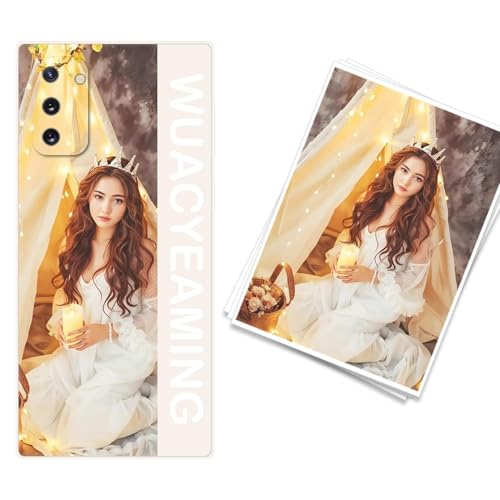 WUACYEAMING kompatibel mit Samsung Galaxy Note 10 Personalisierte Handyhülle,Personalisiert Hülle mit Selbst Gestalten Eigenem Bild Text Foto Flüssigem Silikon Schutzhülle Weiß von WUACYEAMING