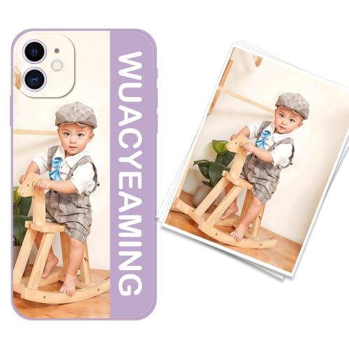 WUACYEAMING kompatibel mit iPhone 11 Personalisierte Handyhülle,Personalisiert Hülle mit Selbst Gestalten Eigenem Bild Text Foto Flüssigem Silikon Schutzhülle Lila WUACYEAMING kompatibel mit iPhone 11 Personalisierte Handyhülle,Personalisiert Hülle mit Selbst Gestalten Eigenem Bild Text Foto Flüssigem Silikon Schutzhülle Lila von WUACYEAMING