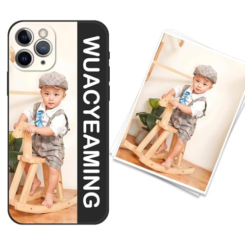 WUACYEAMING kompatibel mit iPhone 11 Pro Max Personalisierte Handyhülle,Personalisiert Hülle mit Selbst Gestalten Eigenem Bild Text Foto Flüssigem Silikon Schutzhülle Grauschwarz WUACYEAMING kompatibel mit iPhone 11 Pro Max Personalisierte Handyhülle,Personalisiert Hülle mit Selbst Gestalten Eigenem Bild Text Foto Flüssigem Silikon Schutzhülle Grauschwarz von WUACYEAMING