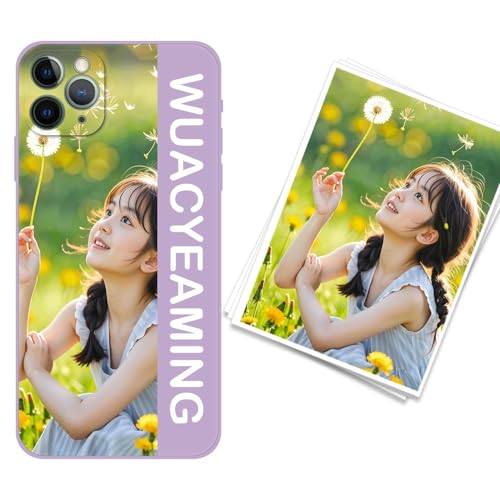 WUACYEAMING kompatibel mit iPhone 11 Pro Personalisierte Handyhülle,Personalisiert Hülle mit Selbst Gestalten Eigenem Bild Text Foto Flüssigem Silikon Schutzhülle Lila WUACYEAMING kompatibel mit iPhone 11 Pro Personalisierte Handyhülle,Personalisiert Hülle mit Selbst Gestalten Eigenem Bild Text Foto Flüssigem Silikon Schutzhülle Lila von WUACYEAMING