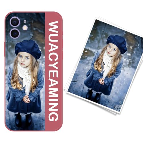 WUACYEAMING kompatibel mit iPhone 12 Personalisierte Handyhülle,Personalisiert Hülle mit Selbst Gestalten Eigenem Bild Text Foto Flüssigem Silikon Schutzhülle Rot WUACYEAMING kompatibel mit iPhone 12 Personalisierte Handyhülle,Personalisiert Hülle mit Selbst Gestalten Eigenem Bild Text Foto Flüssigem Silikon Schutzhülle Rot von WUACYEAMING