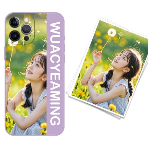 WUACYEAMING kompatibel mit iPhone 12 Pro Personalisierte Handyhülle,Personalisiert Hülle mit Selbst Gestalten Eigenem Bild Text Foto Flüssigem Silikon Schutzhülle Lila WUACYEAMING kompatibel mit iPhone 12 Pro Personalisierte Handyhülle,Personalisiert Hülle mit Selbst Gestalten Eigenem Bild Text Foto Flüssigem Silikon Schutzhülle Lila von WUACYEAMING