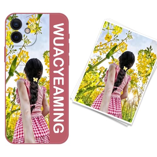 WUACYEAMING kompatibel mit iPhone 12 mini Personalisierte Handyhülle,Personalisiert Hülle mit Selbst Gestalten Eigenem Bild Text Foto Flüssigem Silikon Schutzhülle Rot WUACYEAMING kompatibel mit iPhone 12 mini Personalisierte Handyhülle,Personalisiert Hülle mit Selbst Gestalten Eigenem Bild Text Foto Flüssigem Silikon Schutzhülle Rot von WUACYEAMING