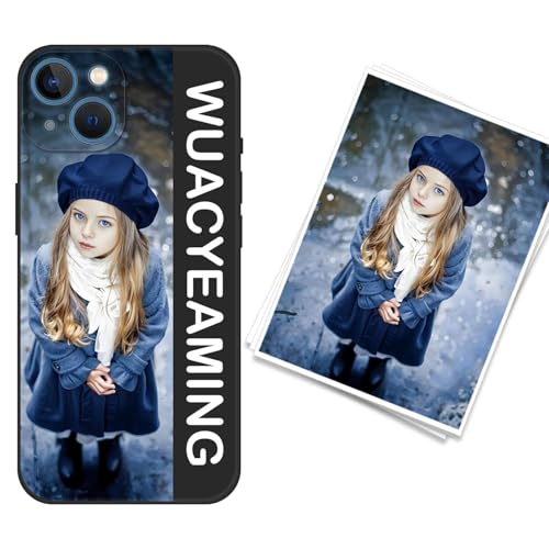 WUACYEAMING kompatibel mit iPhone 13 Personalisierte Handyhülle,Personalisiert Hülle mit Selbst Gestalten Eigenem Bild Text Foto Flüssigem Silikon Schutzhülle Grauschwarz WUACYEAMING kompatibel mit iPhone 13 Personalisierte Handyhülle,Personalisiert Hülle mit Selbst Gestalten Eigenem Bild Text Foto Flüssigem Silikon Schutzhülle Grauschwarz von WUACYEAMING