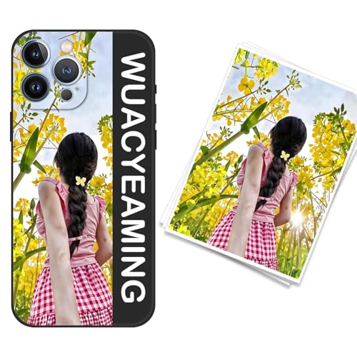 WUACYEAMING kompatibel mit iPhone 13 Pro Max Personalisierte Handyhülle,Personalisiert Hülle mit Selbst Gestalten Eigenem Bild Text Foto Flüssigem Silikon Schutzhülle Grauschwarz WUACYEAMING kompatibel mit iPhone 13 Pro Max Personalisierte Handyhülle,Personalisiert Hülle mit Selbst Gestalten Eigenem Bild Text Foto Flüssigem Silikon Schutzhülle Grauschwarz von WUACYEAMING