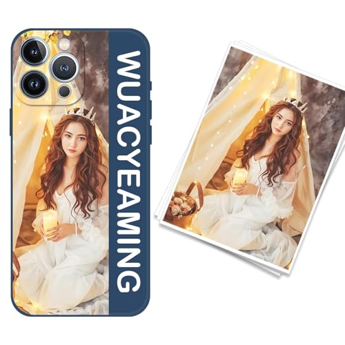 WUACYEAMING kompatibel mit iPhone 13 Pro Personalisierte Handyhülle,Personalisiert Hülle mit Selbst Gestalten Eigenem Bild Text Foto Flüssigem Silikon Schutzhülle blau WUACYEAMING kompatibel mit iPhone 13 Pro Personalisierte Handyhülle,Personalisiert Hülle mit Selbst Gestalten Eigenem Bild Text Foto Flüssigem Silikon Schutzhülle blau von WUACYEAMING