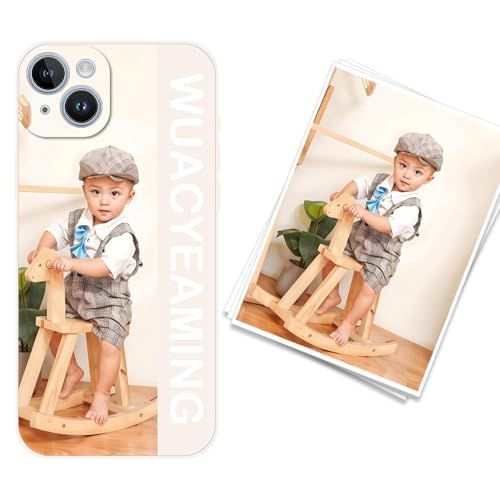 WUACYEAMING kompatibel mit iPhone 14 Plus Personalisierte Handyhülle,Personalisiert Hülle mit Selbst Gestalten Eigenem Bild Text Foto Flüssigem Silikon Schutzhülle Weiß WUACYEAMING kompatibel mit iPhone 14 Plus Personalisierte Handyhülle,Personalisiert Hülle mit Selbst Gestalten Eigenem Bild Text Foto Flüssigem Silikon Schutzhülle Weiß von WUACYEAMING