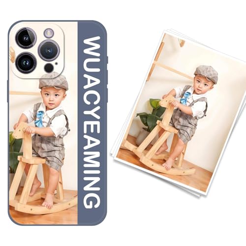 WUACYEAMING kompatibel mit iPhone 14 Pro Max Personalisierte Handyhülle,Personalisiert Hülle mit Selbst Gestalten Eigenem Bild Text Foto Flüssigem Silikon Schutzhülle Grau WUACYEAMING kompatibel mit iPhone 14 Pro Max Personalisierte Handyhülle,Personalisiert Hülle mit Selbst Gestalten Eigenem Bild Text Foto Flüssigem Silikon Schutzhülle Grau von WUACYEAMING