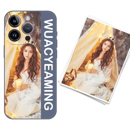 WUACYEAMING kompatibel mit iPhone 14 Pro Personalisierte Handyhülle,Personalisiert Hülle mit Selbst Gestalten Eigenem Bild Text Foto Flüssigem Silikon Schutzhülle Grau WUACYEAMING kompatibel mit iPhone 14 Pro Personalisierte Handyhülle,Personalisiert Hülle mit Selbst Gestalten Eigenem Bild Text Foto Flüssigem Silikon Schutzhülle Grau von WUACYEAMING