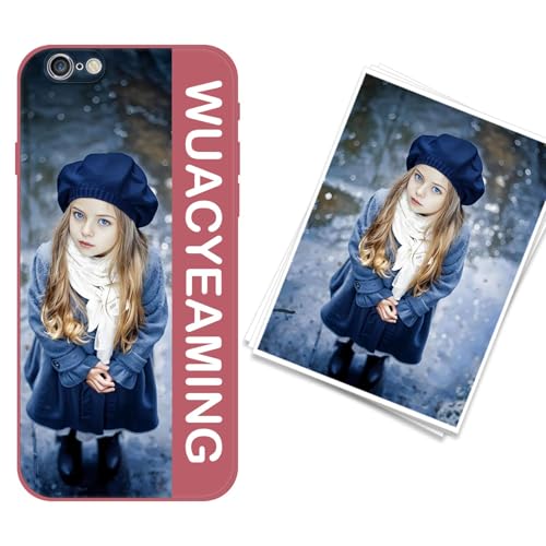 WUACYEAMING kompatibel mit iPhone 6/6S Personalisierte Handyhülle,Personalisiert Hülle mit Selbst Gestalten Eigenem Bild Text Foto Flüssigem Silikon Schutzhülle Rot WUACYEAMING kompatibel mit iPhone 6/6S Personalisierte Handyhülle,Personalisiert Hülle mit Selbst Gestalten Eigenem Bild Text Foto Flüssigem Silikon Schutzhülle Rot von WUACYEAMING