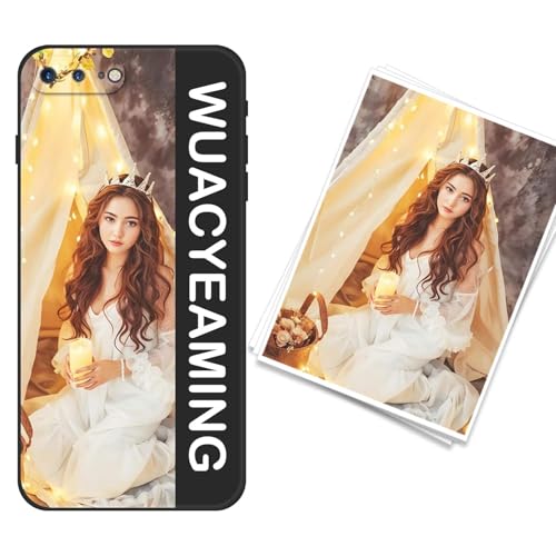 WUACYEAMING kompatibel mit iPhone 7 Plus/8 Plus Personalisierte Handyhülle,Personalisiert Hülle mit Selbst Gestalten Eigenem Bild Text Foto Flüssigem Silikon Schutzhülle Grauschwarz WUACYEAMING kompatibel mit iPhone 7 Plus/8 Plus Personalisierte Handyhülle,Personalisiert Hülle mit Selbst Gestalten Eigenem Bild Text Foto Flüssigem Silikon Schutzhülle Grauschwarz von WUACYEAMING
