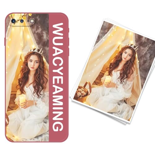 WUACYEAMING kompatibel mit iPhone 7 Plus/8 Plus Personalisierte Handyhülle,Personalisiert Hülle mit Selbst Gestalten Eigenem Bild Text Foto Flüssigem Silikon Schutzhülle Rot WUACYEAMING kompatibel mit iPhone 7 Plus/8 Plus Personalisierte Handyhülle,Personalisiert Hülle mit Selbst Gestalten Eigenem Bild Text Foto Flüssigem Silikon Schutzhülle Rot von WUACYEAMING