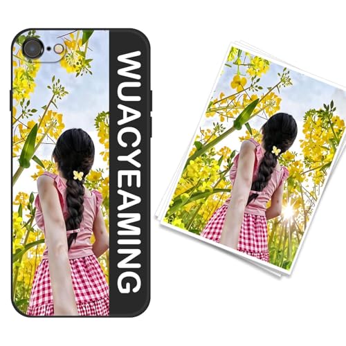 WUACYEAMING kompatibel mit iPhone SE 2020/8/7 Personalisierte Handyhülle,Personalisiert Hülle mit Selbst Gestalten Eigenem Bild Text Foto Flüssigem Silikon Schutzhülle Grauschwarz WUACYEAMING kompatibel mit iPhone SE 2020/8/7 Personalisierte Handyhülle,Personalisiert Hülle mit Selbst Gestalten Eigenem Bild Text Foto Flüssigem Silikon Schutzhülle Grauschwarz von WUACYEAMING