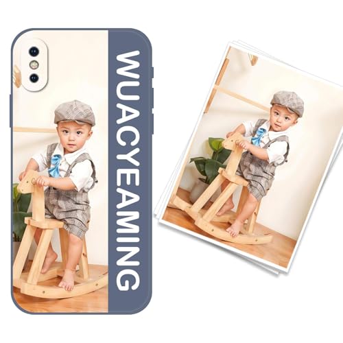 WUACYEAMING kompatibel mit iPhone X/XS Personalisierte Handyhülle,Personalisiert Hülle mit Selbst Gestalten Eigenem Bild Text Foto Flüssigem Silikon Schutzhülle Grau WUACYEAMING kompatibel mit iPhone X/XS Personalisierte Handyhülle,Personalisiert Hülle mit Selbst Gestalten Eigenem Bild Text Foto Flüssigem Silikon Schutzhülle Grau von WUACYEAMING