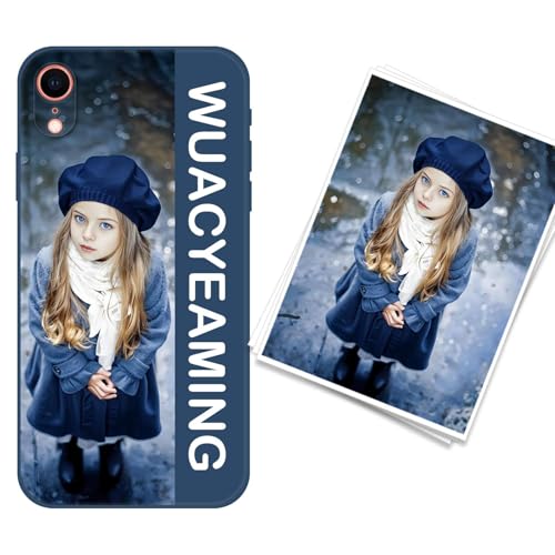 WUACYEAMING kompatibel mit iPhone XR Personalisierte Handyhülle,Personalisiert Hülle mit Selbst Gestalten Eigenem Bild Text Foto Flüssigem Silikon Schutzhülle blau WUACYEAMING kompatibel mit iPhone XR Personalisierte Handyhülle,Personalisiert Hülle mit Selbst Gestalten Eigenem Bild Text Foto Flüssigem Silikon Schutzhülle blau von WUACYEAMING