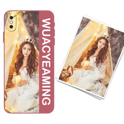 WUACYEAMING kompatibel mit iPhone XS Max Personalisierte Handyhülle,Personalisiert Hülle mit Selbst Gestalten Eigenem Bild Text Foto Flüssigem Silikon Schutzhülle Rot WUACYEAMING kompatibel mit iPhone XS Max Personalisierte Handyhülle,Personalisiert Hülle mit Selbst Gestalten Eigenem Bild Text Foto Flüssigem Silikon Schutzhülle Rot von WUACYEAMING