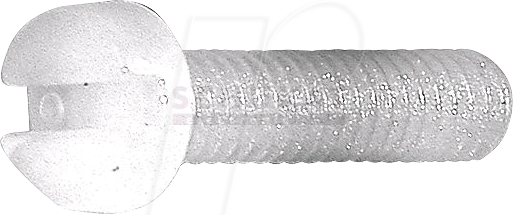 SP M3X8 - Kunststoffschrauben, Zylinderkopf, Schlitz M3 x 8 mm, 100 Stück von WÜRTH