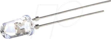 WUE 151054BS0450 - LED, 5 mm, bedrahtet, blau, 2000 mcd, 45° von WÜRTH
