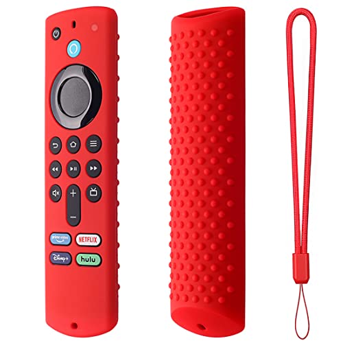 Schutzhülle für Samsung TV-Fernbedienung, Silikon-Schutzhülle, kompatibel mit der Amazon Fire TV-Fernbedienung des Amazon Fire TV-Sticks (3. Generation), dritte Generation, leicht/rutschfest/stoßfest von WUJIN