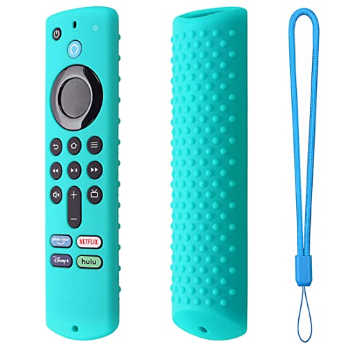 Schutzhülle für Samsung TV-Fernbedienung, Silikon Schutzhülle Kompatibel mit Amazon Fire TV Fernbedienung von Amazon Fire TV Stick (3rd Gen) Dritte Generation, LAnti Rutsch/Stoßfest/Glowing von WUJIN