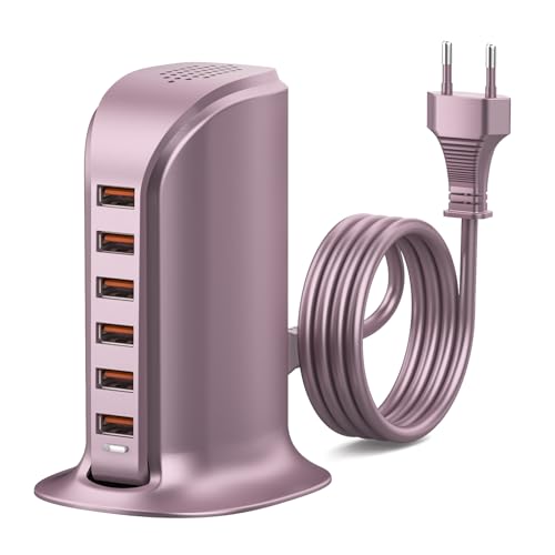 WUKUR 50 W Mehrfach-USB-Ladegerät, USB-Ladestation für Smartphone, Tablet, Schnellladung 5 V 2,4 A WUKUR 50 W Mehrfach-USB-Ladegerät, USB-Ladestation für Smartphone, Tablet, Schnellladung 5 V 2,4 A von WUKUR